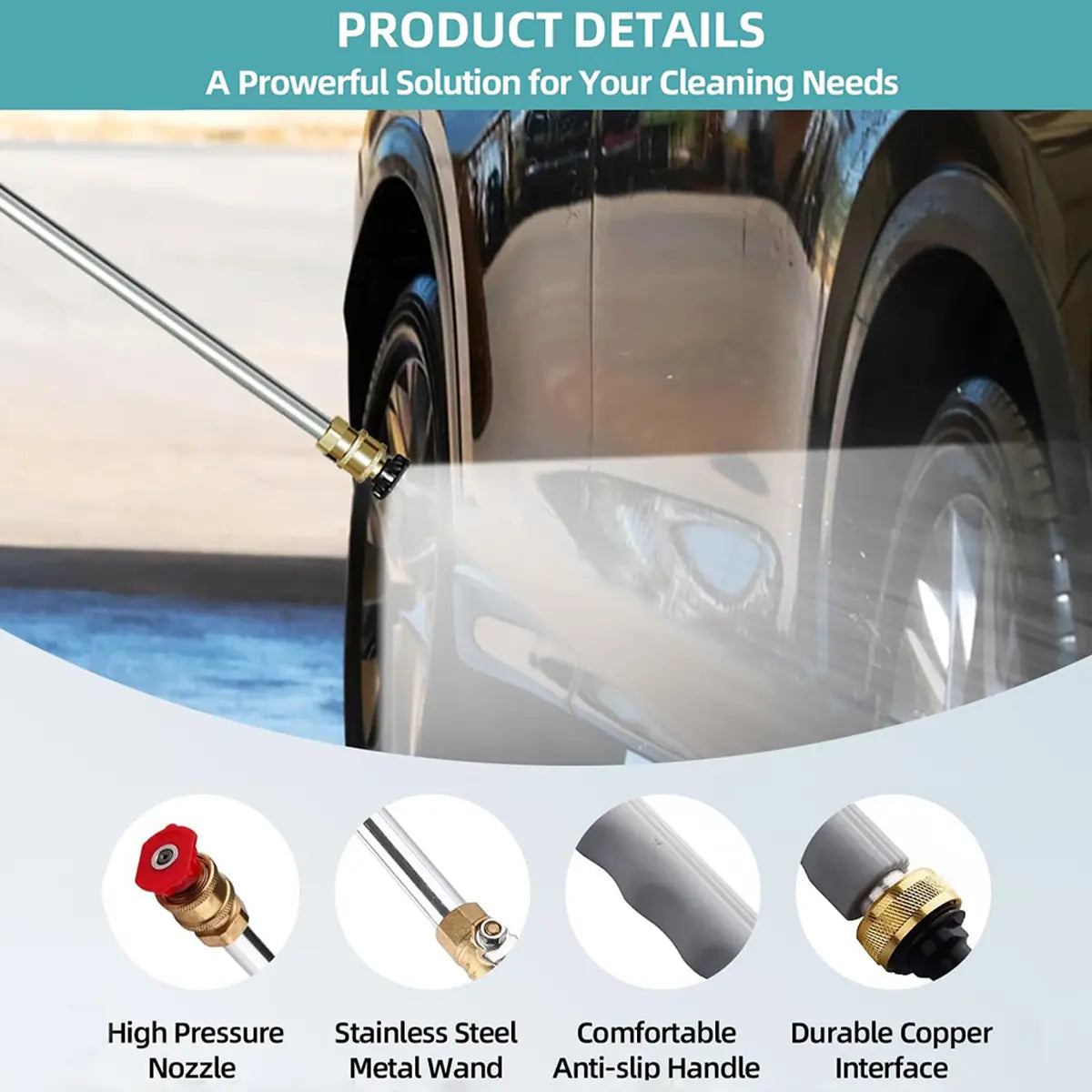 Jet Nozzle Power Washer for Garden Hose