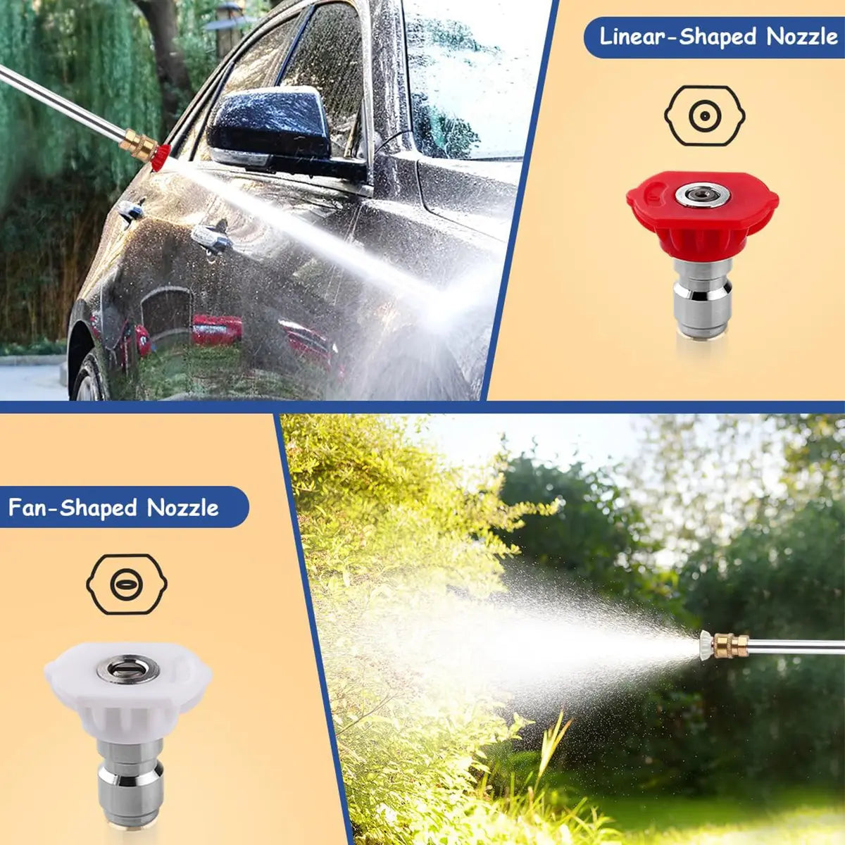 Jet Nozzle Power Washer for Garden Hose