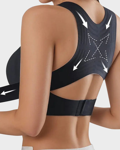 LAST DAY PROMOTION - 50% OFF Front Closure Cross-Back Wireless Posture Bra