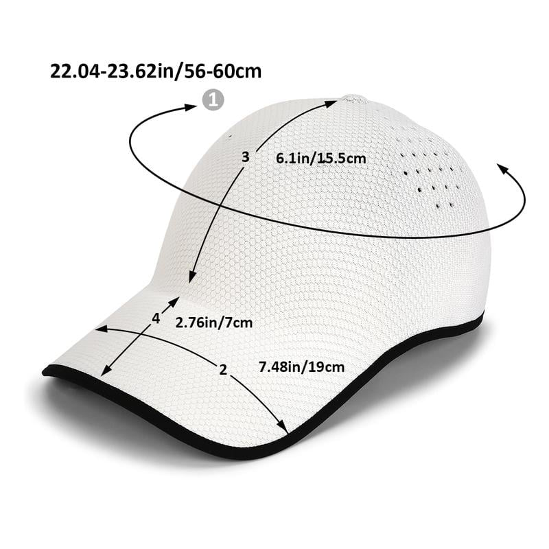 Unisex Lightweight Breathable Adjustable Baseball Cap